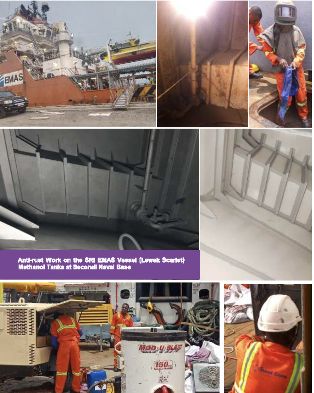 SRI EMAS Vessel Methanol Tank Anti-Rust Works